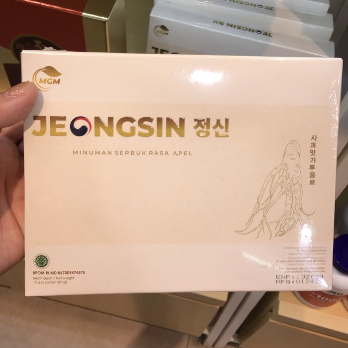 

Jeongsin Minuman Kesehatan Serbuk Rasa Apel 5sachet x 3gr Korea