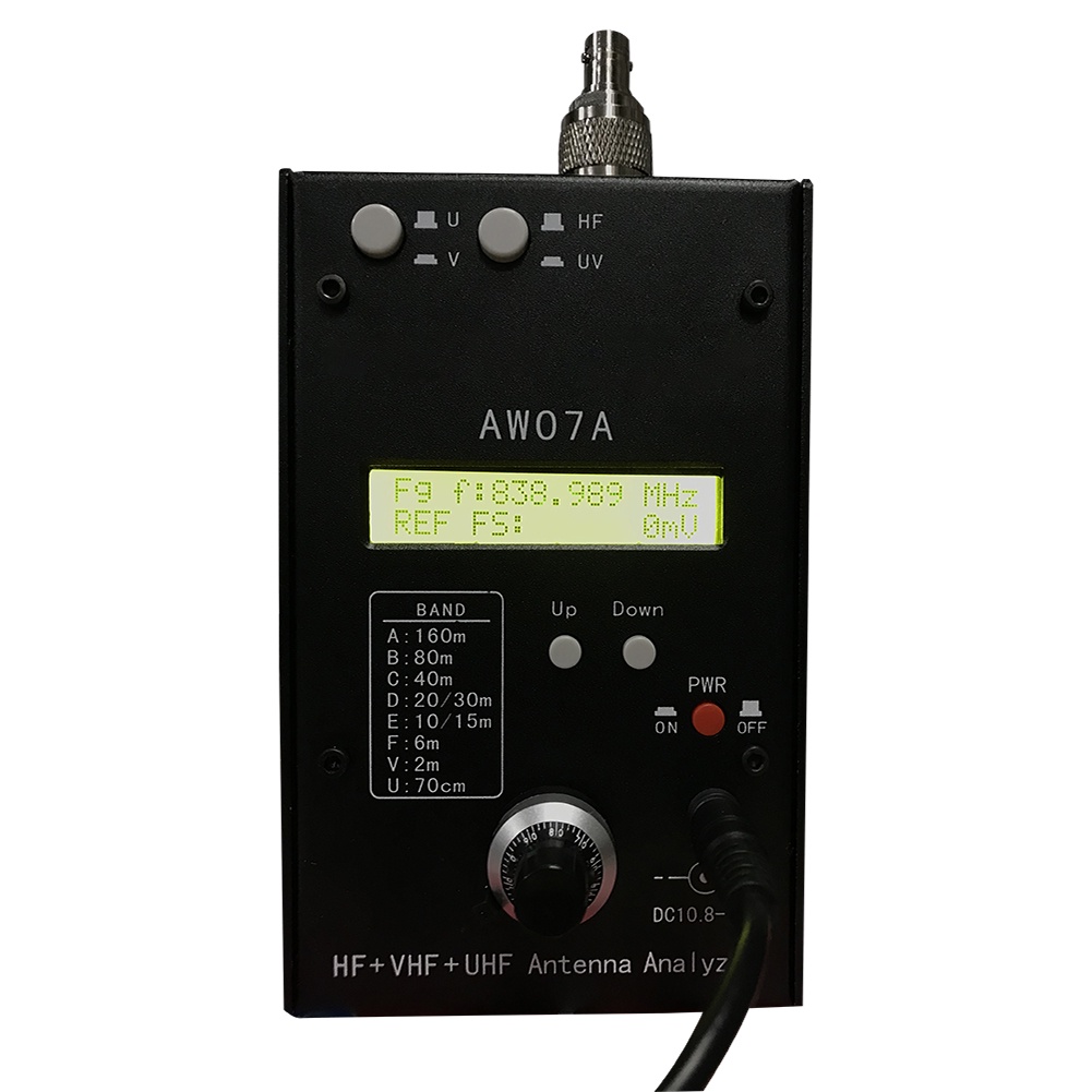 Hf/Vhf/Uhf Aw07A 1.5-490Mhz 160 M Multiband Antenna Analyzer Impedance Swr Antenna Analyzer Antenna