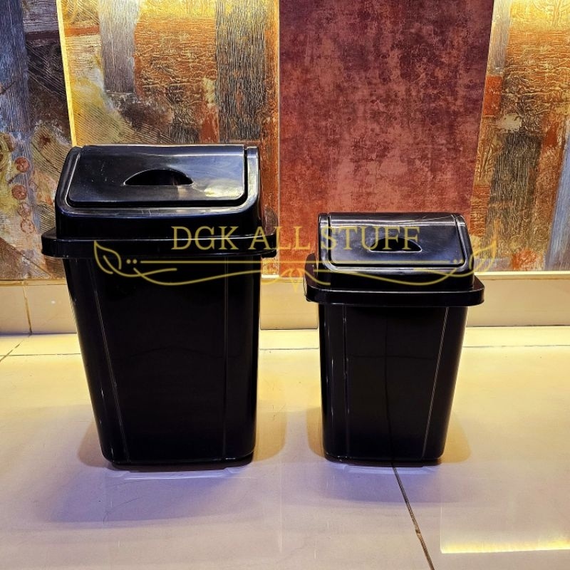 MEGA PROMO Tong Tempat Keranjang Sampah Goyang Dorong Bertutup Tutup Segi Kecil Plastik 10 L 10L 10