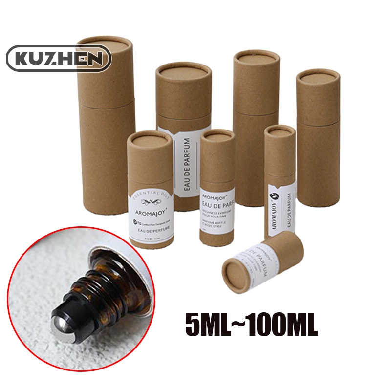 SALE Thickened Kraft Paper Jar Box Paper Gift Packaging Round Cylinder Oil Bottle Package Cardboard 