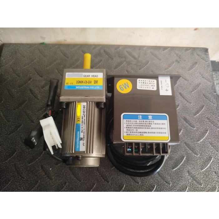 AC motor gearbox 220V 6W Variable Speed Control 1 Phase