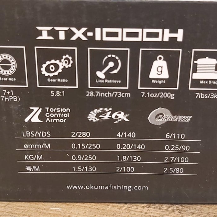 Reel Okuma Itx 1000 H #Gratisongkir