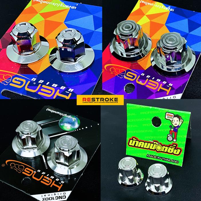 SEPASANG MUR SHOCK BREAKER BELAKANG MUR 14 RX KING SUPRA WAVE ORIGINAL PROBOLT STAINLESS THAILAND