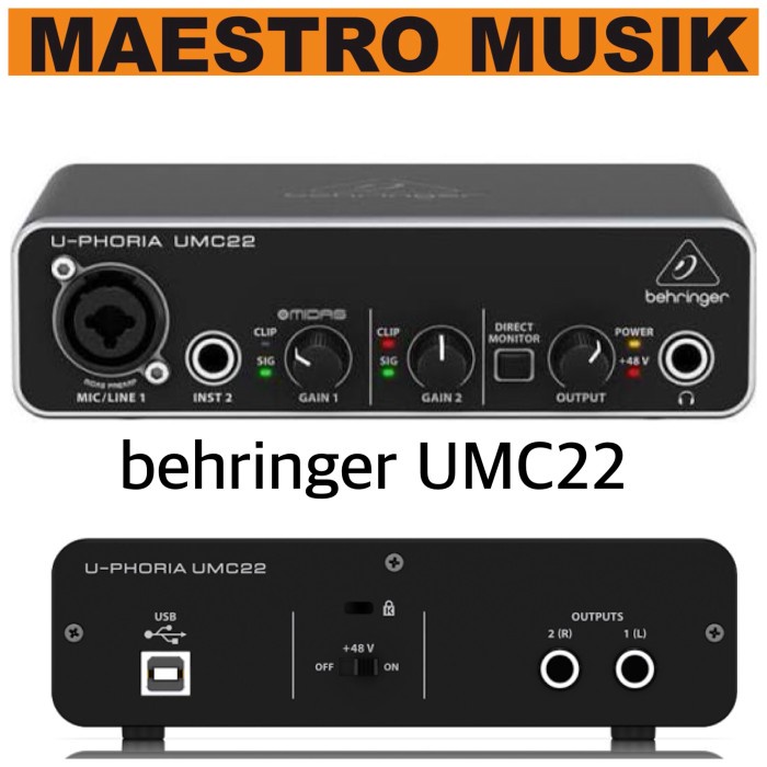 BEHRINGER UMC22 Audio Interface