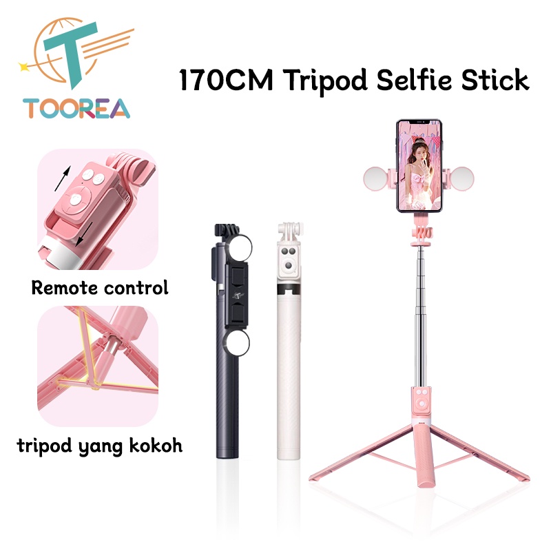 PROMO / TOOREA 170CM Selfie Stick Tripod Tongsis Dengan Monopod Dengan Wireless Remote Control