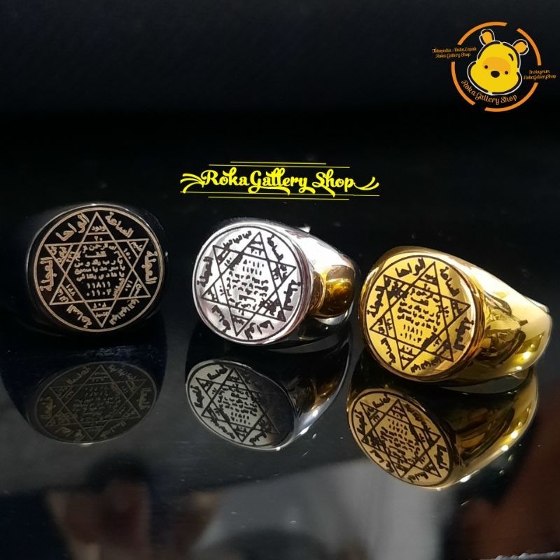 JelitaFash- cincin solomon the seal of solomon cincin sulaiman bisa request warna