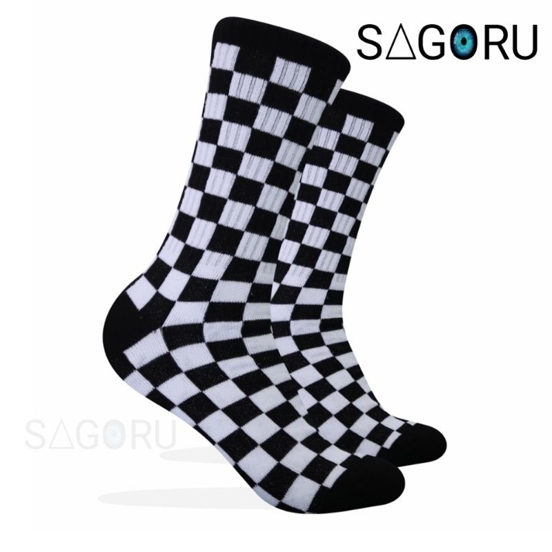 Sagoru Sock Chess Original kaos kaki catur panjang sagoru