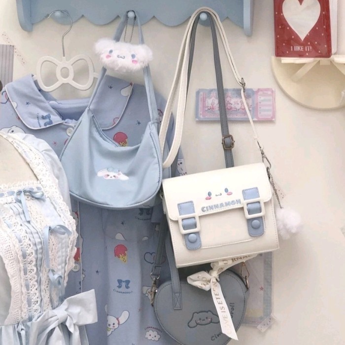 STOK READY. TAS SELEMPANG CINNAMOROLL TAS SELEMPANG MELODY TAS CINNAMOROLL MELODY