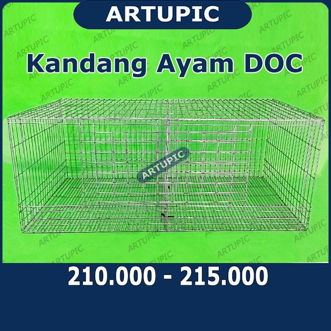KANDANG AYAM DOC PULLET BATERAI KAWAT GALVANISE KANDANG ANAK AYAM DOC