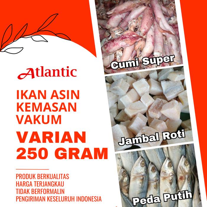

Aneka Ikan Asin 250 Gram Kemasan Vakum Kering