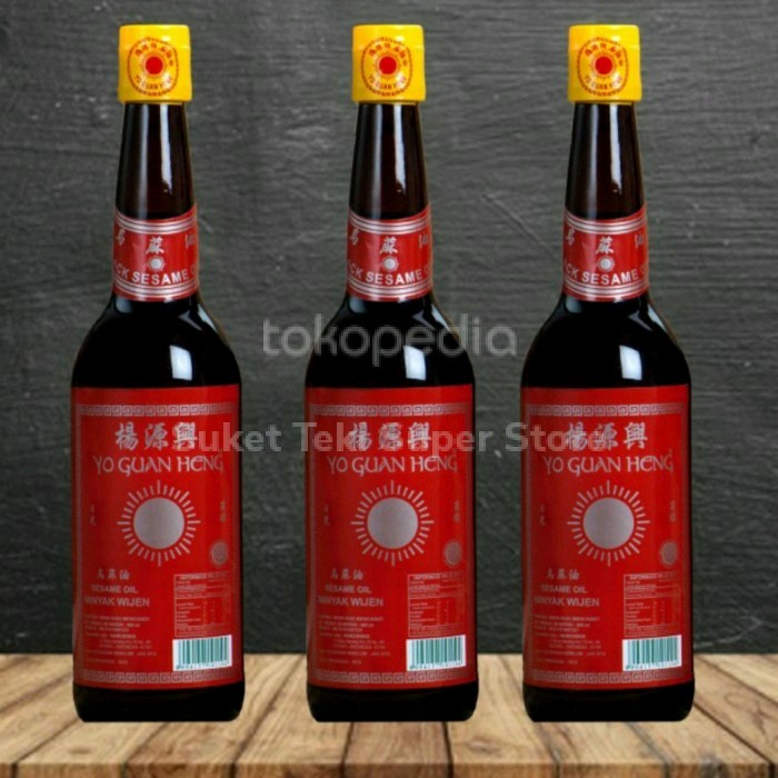 

Yo Guan Heng Sesame Oil / Minyak Wijen Botol 620ml