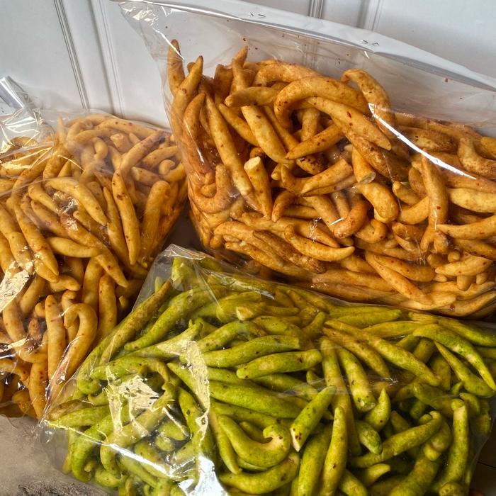 

Telur gabus bundling 3 rasa, rujak+sambel ijo+ original packing kardus