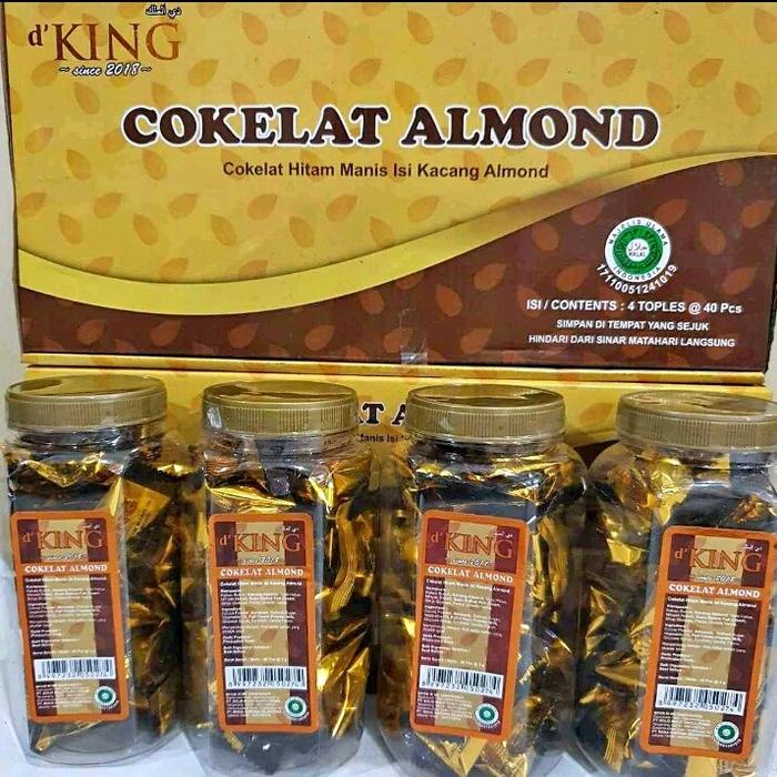 

D'king Cokelat Almond utuh Chocolate Coklat 1 DUS
