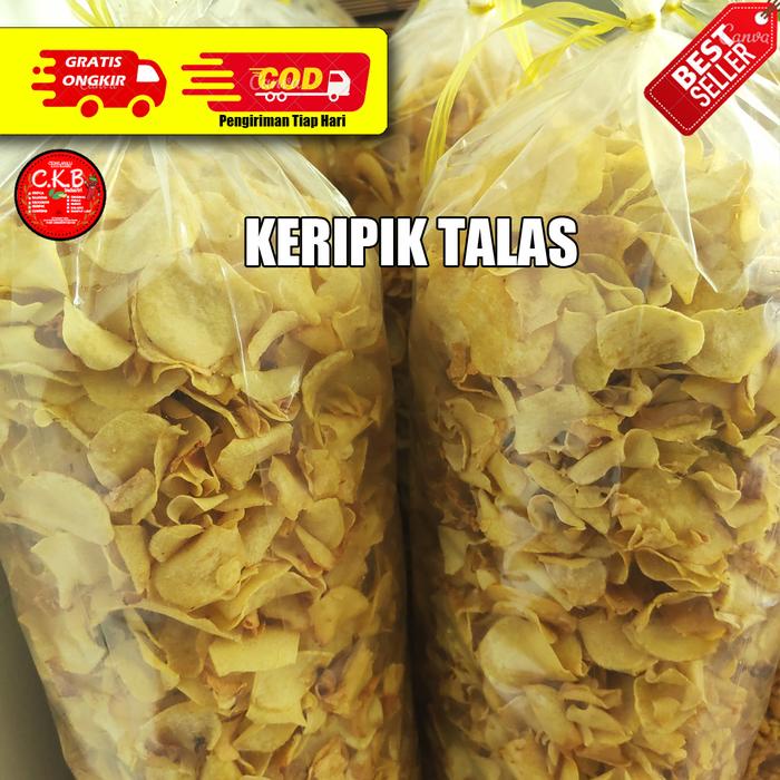 

500GR KERIPIK TALAS, Makanan Camilan Cemilan Food / Snack