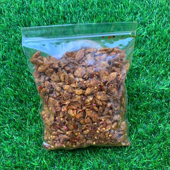 

keripik anak ikan /snacks baby fish pepetek 250 gram pedas ( COD ) BEST SELLER goreng kering Basreng