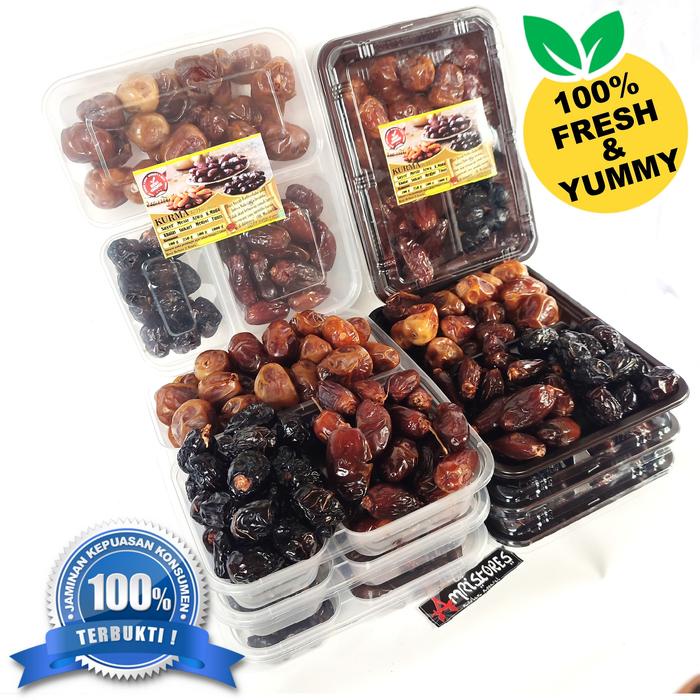 

3in1 paket 3 jenis kurma spesial ajwa sukari tunisia stok terbaru