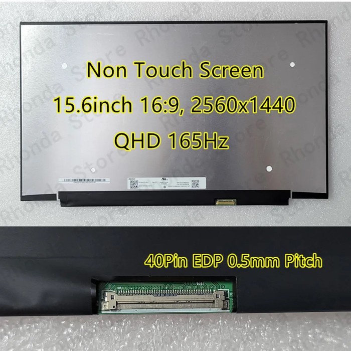 15.6 INCH 2K 165HZ MATRIX LCD SCREEN FOR ACER NITRO 5 AN515-58-72QR AN515-58 LAPTOP LCD SCREEN