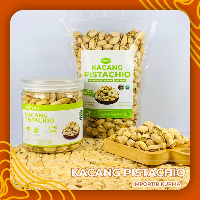

KACANG PISTACHIO 500Gr / KACANG FUSTUK / Kacang Pistachio Arab Fustuk