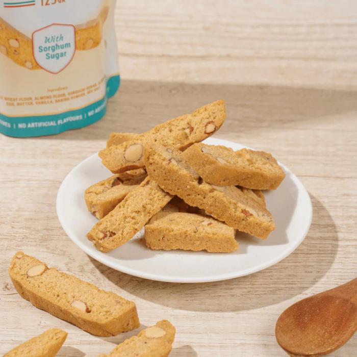 

terbaru !!! bundle greenara biscotti - paket greenara dark chocolate cashew biscotti dan greenara