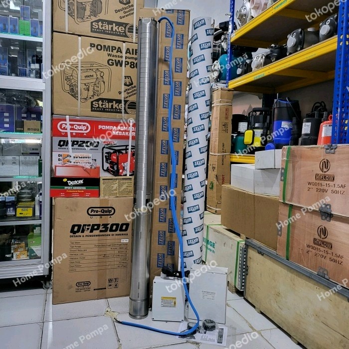 Jual [READY] POMPA SATELIT 3HP 1PHASE SELVA ITALY 4SSP3/33-300SS SUBMERSIBLE SELVA