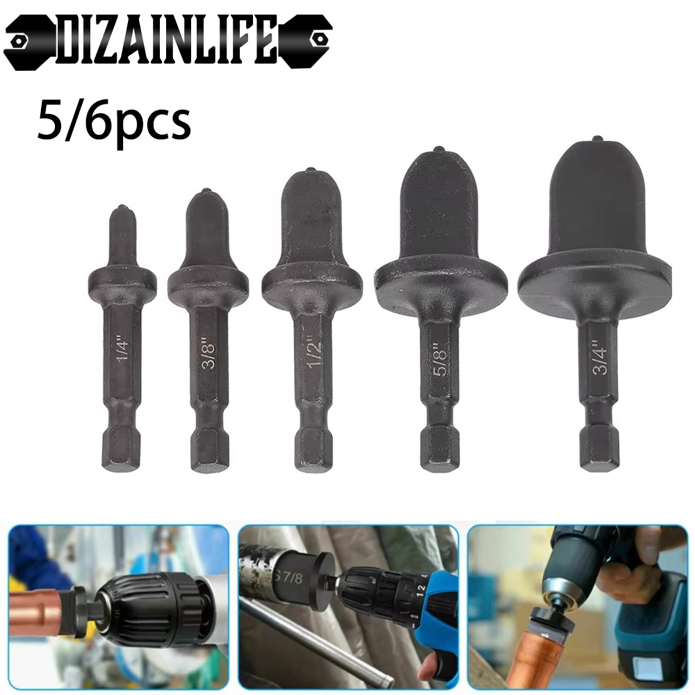 Tube Pipe Expander Copper Tube Hex/Triangle Shank Pipe Expander for Air Conditione Swaging Pipe Flar