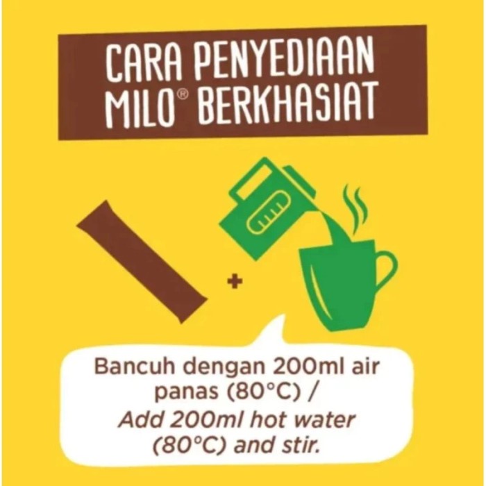 

SALE TERBARU MILO_ 3IN1 BUBUK COKLAT MALAYSIA 14STICK X 33G READYY
