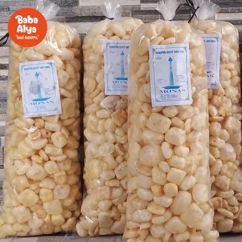 

Kerupuk Kulit Sapi 250 gram / Kerupuk Rambak Jangek Krecek Kulit Sapi