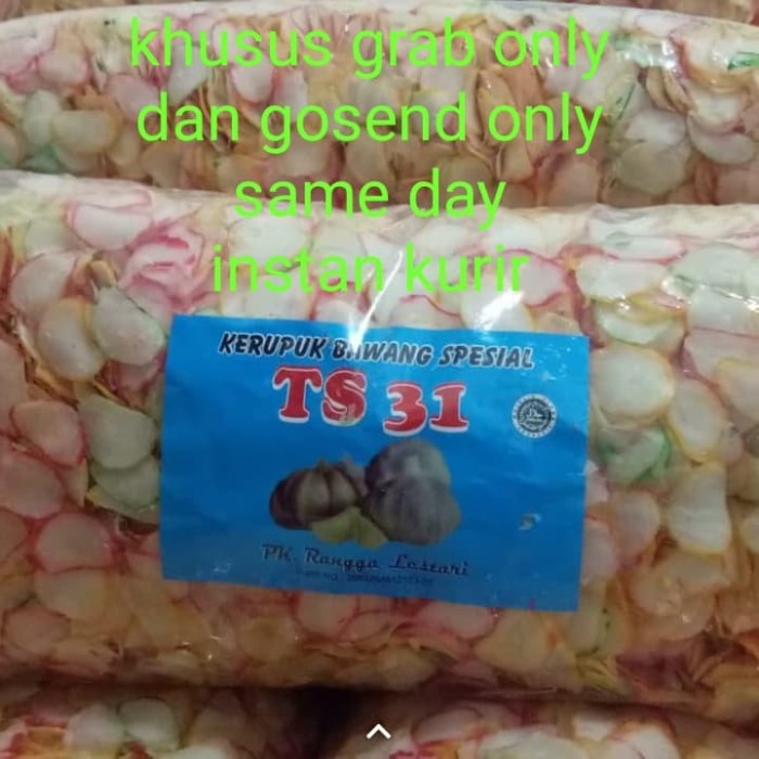 

kerupuk bawang spesial 5 KG, GOSEND DAN GRABSEND