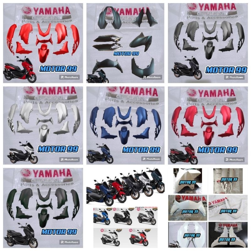 Cover Body Halus Full Set NMAX New 2020 2023 Merah Biru Dof Silver Hitam Dof Ori Yamaha