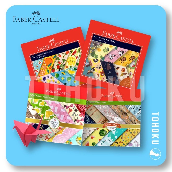 

(BestSeller) Kertas Origami Washi - Faber Castell Washi Paper