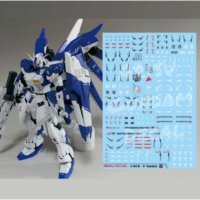 (BestSeller) Water Slide Decal Hi-v Hi Nu Gundam Hi v HG RG 1/144 Arisu Decal