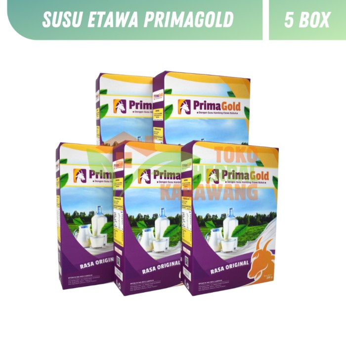 

(BestSeller) PAKET 5 BOX PRIMAGOLD / Prima Gold - Susu Kambing Etawa