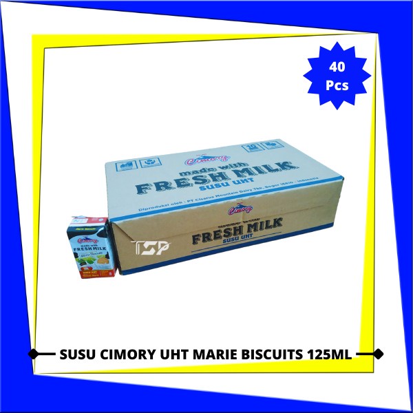 

(BestSeller) CIMORY Susu UHT Marie Biscuit 125ml x 40 pcs (1 Karton)