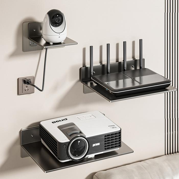 Promo Rak Gantung Tempel Dinding / Rak Modem Router Wifi Stb / Rak Ambalan Dinding / Rak Dinding