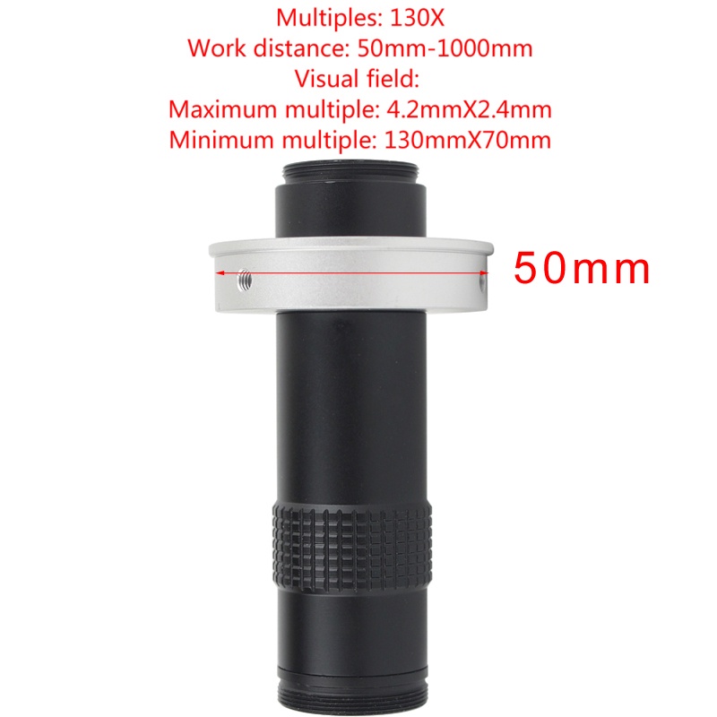DKSHOP Terlaris Adjustable 180X 120X 300X 200X 130X Zoom C mount