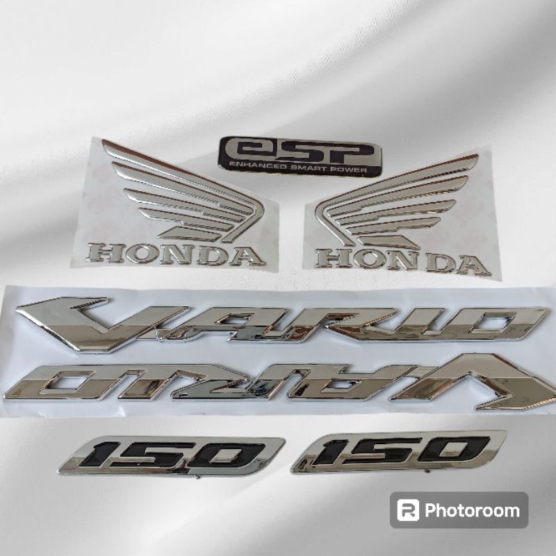 EMBLEM PAKET LENGKAP VARIO 150 LED OLD FULL SET / LOGO TIMBUL VARIO 150 3D PAKET KOMPLIT