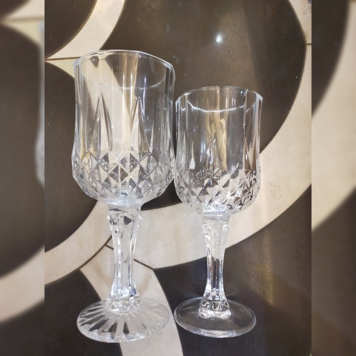 Mantab Gelas Kristal Kaki/Gelas Wine/Gelas Pesta/Gelas Mewah