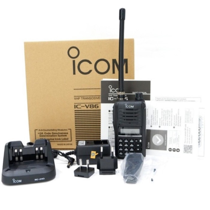 RADIO HT ICOM V86 IC-V86 7 watt HT V86 ICOM WALKIE TALKIE handy talkie ICOM V 86 VHF SingleBand NEW