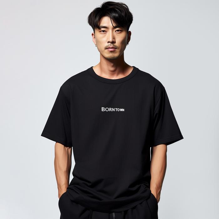 oversize kaos unisex scubalux "born to win" putih MTV12 hitam MTV13 khaki MTV14 navy MTV15