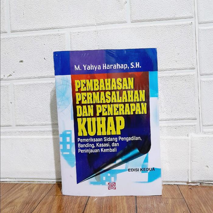 

Promo Pembahasan Permasalahan Dan Penerapan Kuhap Pemeriksaan Sidang, Pengadilan, Banding, Kasasi,