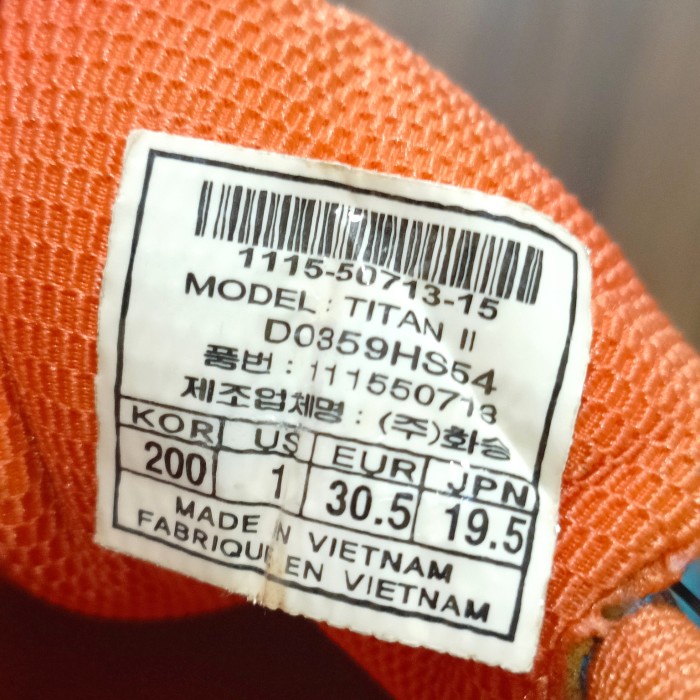 Sepatu Hiking Trekking Gunung Anak Merk Lecaf Titan Ii Size 30.5 (Copotan)