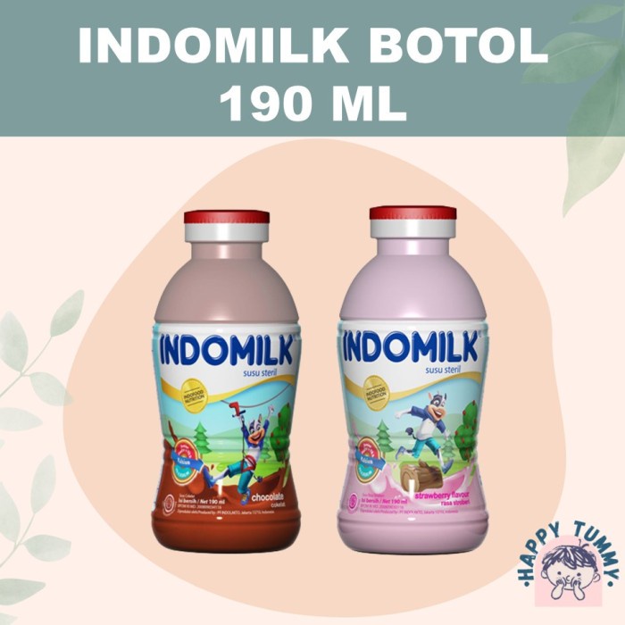 

(BestSeller) Indomilk Botol 190ml. susu UHT. DUS