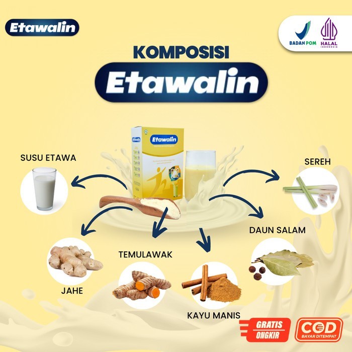 

(BestSeller) ETAWALIN 100% ASLI Cegah Radang Sendi & Saraf Kejepit Paling Ampuh