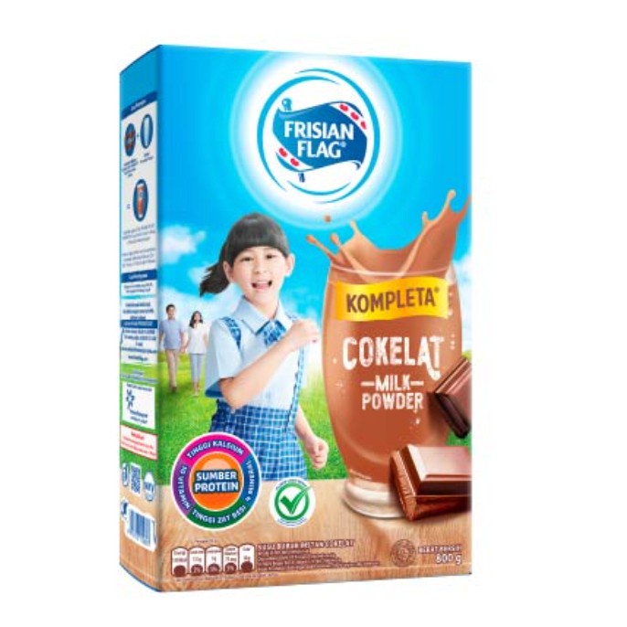 

(BestSeller) FRISIAN FLAG BENDERA SUSU BUBUK FULL CREAM KOMPLETA COKLAT VANILA MILK POWDER 800 GR