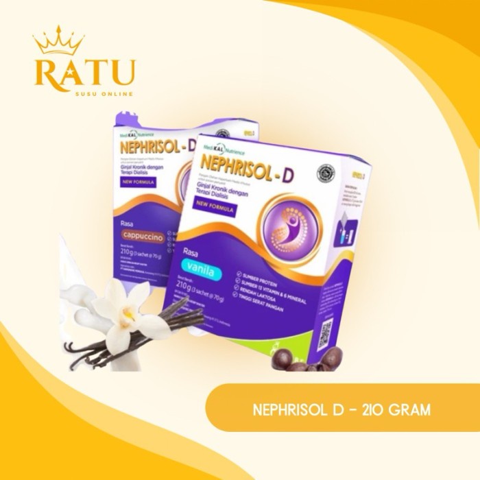 

(BestSeller) NEPHRISOL D - Nutrisi Tinggi Protein Pasien Gagal Ginjal Kronik HD / CAPD