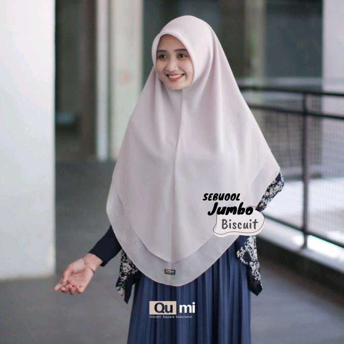 Best Seller Sebuool Jumbo Original By Qumilabel Jilbab Muslim Kerudung Syari Instan