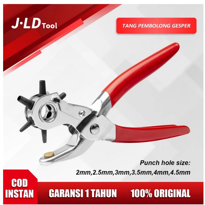 

Jual [READY] J.LD Pembolong Gesper 2 2.5 3 3.5 4 4.5 mm Punch Pliers Hole Alat Pembuat Lubang Sabuk