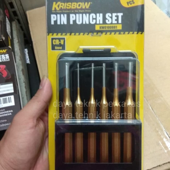 

Jual [READY] Pin Punch Set Krisbow - Pin Pembolong Krisbow 6Pcs Krisbow Djm