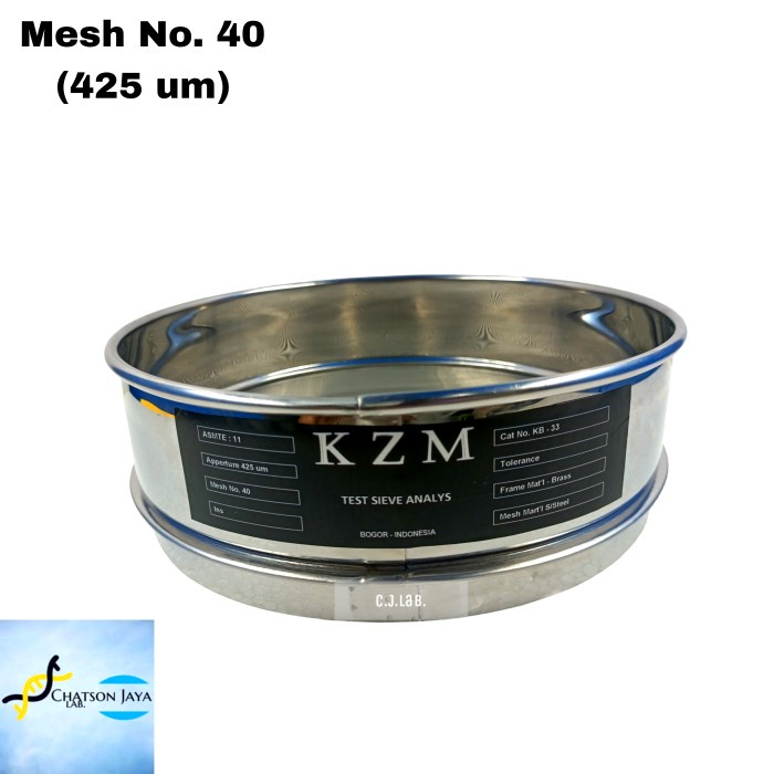 KamiReadySelalu- Sieve Ayakan Stainless Mesh 40 Test Mesh 40 (425 um)