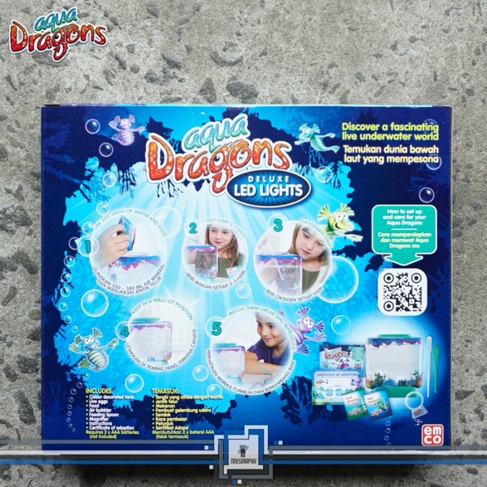 Promo Terbatas Aqua Dragons Deep Sea Habitat Deluxe Led Lights Sea Monkey Triops Aman